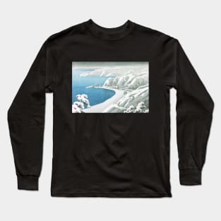 Nishimikawazaka on Sado Island by Kawase Hasui Long Sleeve T-Shirt